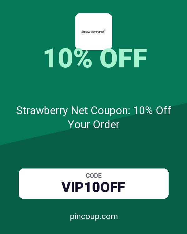 Strawberry Net Coupon: 10% Off Your Order
