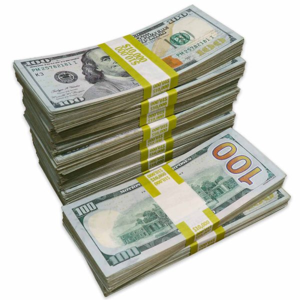 $100,000 RealAged® Full Print New Series Stacks at Prop Money Inc.