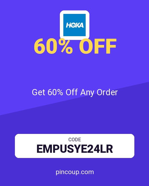 Hoka One coupon: Get 60% Off Any Order