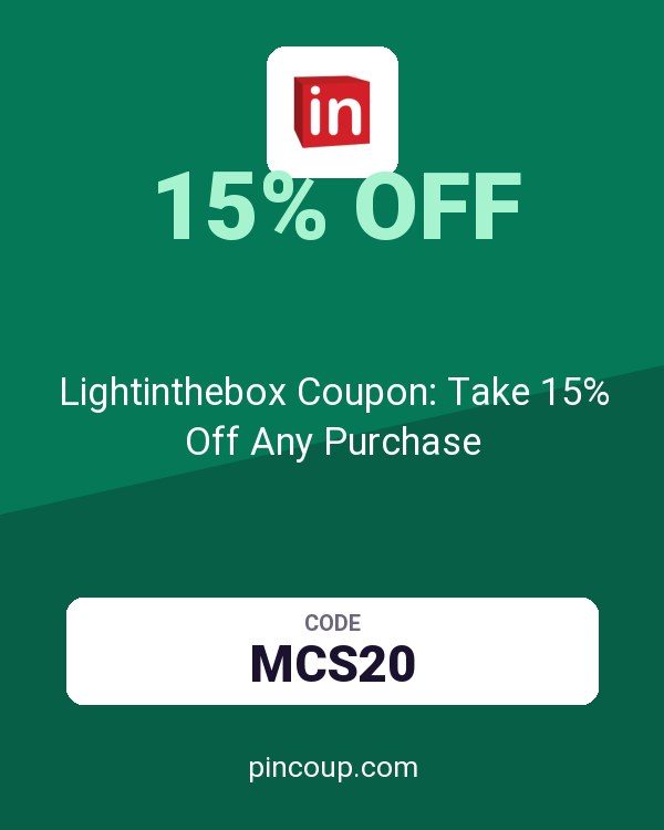 Lightinthebox Coupon: Take 15% Off Any Purchase