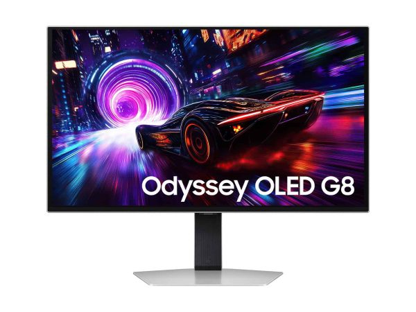 Samsung 27 Inch Odyssey OLED G8 G81SF 4K 240Hz Gaming Monitor in Silver