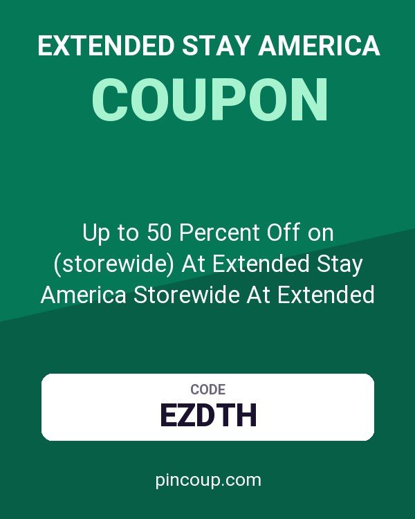 Up to 50 Percent Off on (storewide) At Extended Stay America Storewide At Extended Stay America