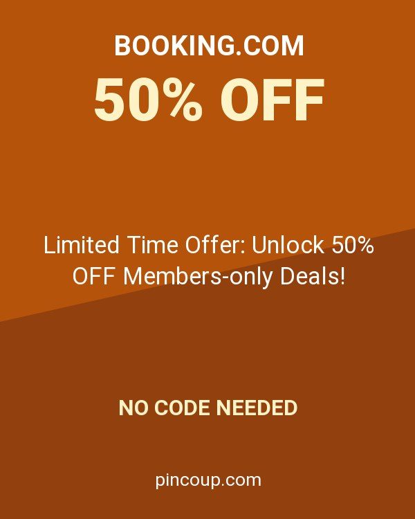 Booking.com coupon: Limited Time Offer: Unlock 50% OFF Members-only Deals!