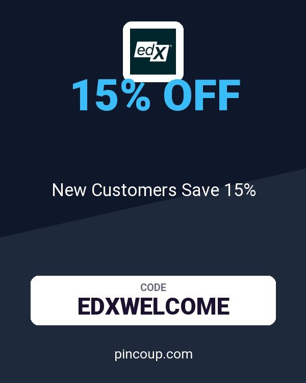 edX coupon: New Customers Save 15%