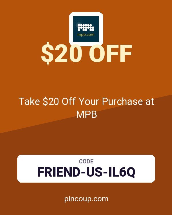 MPB.com coupon: Take $20 Off Your Purchase at MPB
