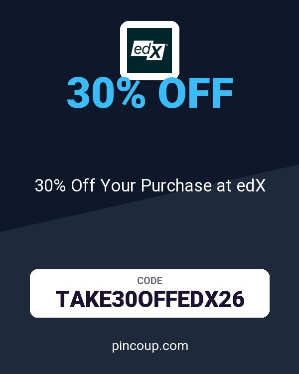 30% Off Your Purchase at edX