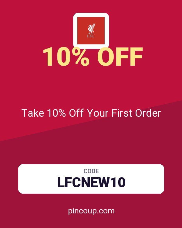 Liverpool FC coupon: Take 10% Off Your First Order