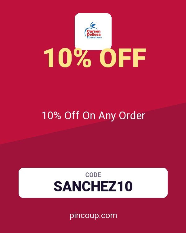 Carson Dellosa coupon: 10% Off On Any Order