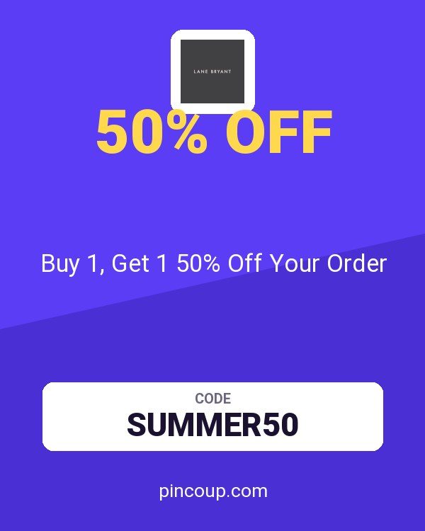 Lane Bryant coupon: Buy 1, Get 1 50% Off Your Order