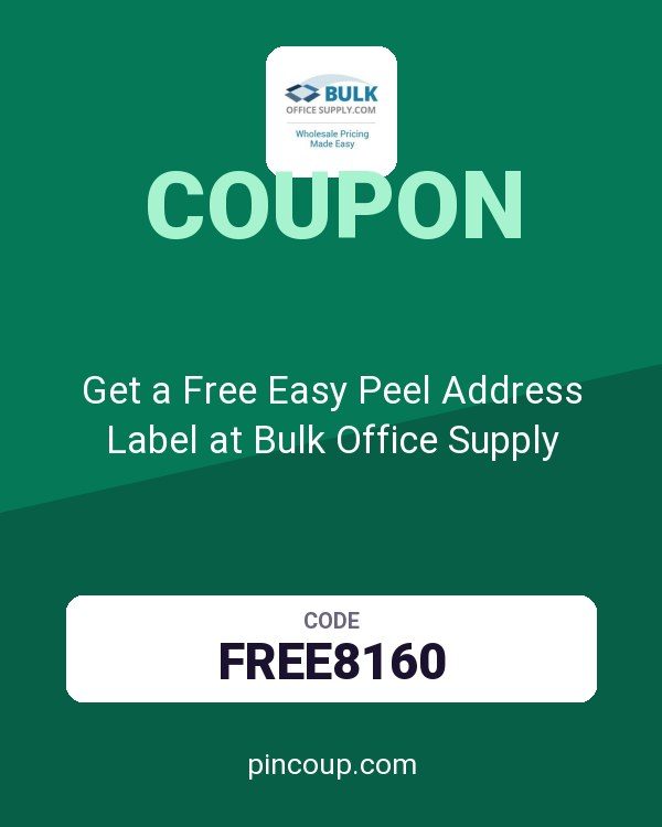 Get a Free Easy Peel Address Label at Bulk Office Supply
