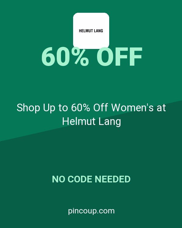 Shop Up to 60% Off Women's at Helmut Lang
