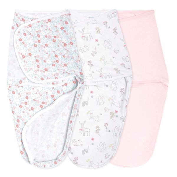 essentials easy swaddle wrap quick change 3 pack TOG 1.0 at Halo Sleep
