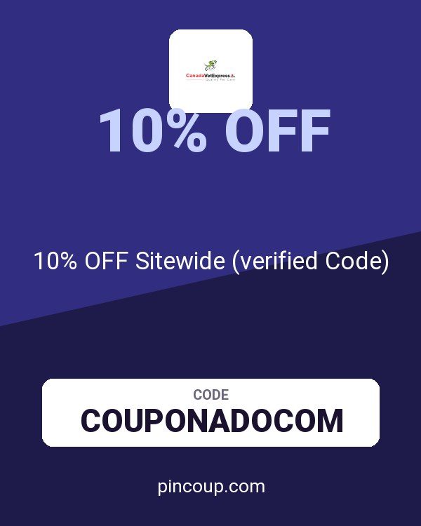 Canada Vet Express coupon: 10% OFF Sitewide (verified Code)