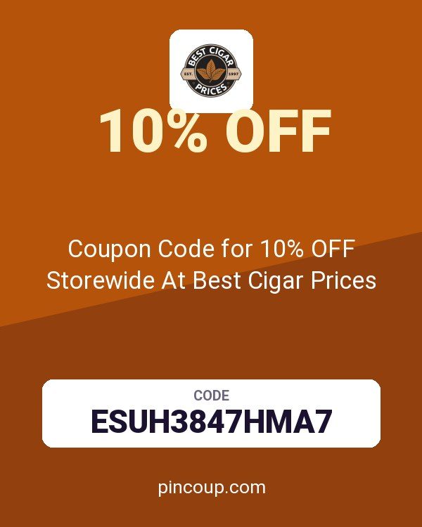 Coupon Code for 10% OFF Storewide At Best Cigar Prices