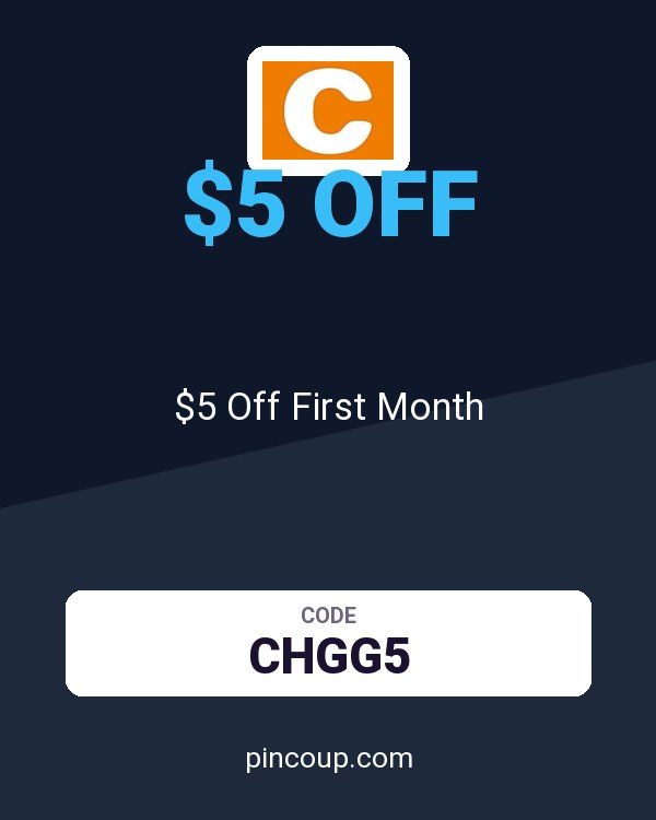 Chegg coupon: $5 Off First Month