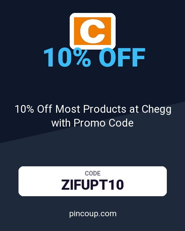 10% Off Most Products at Chegg with Promo Code