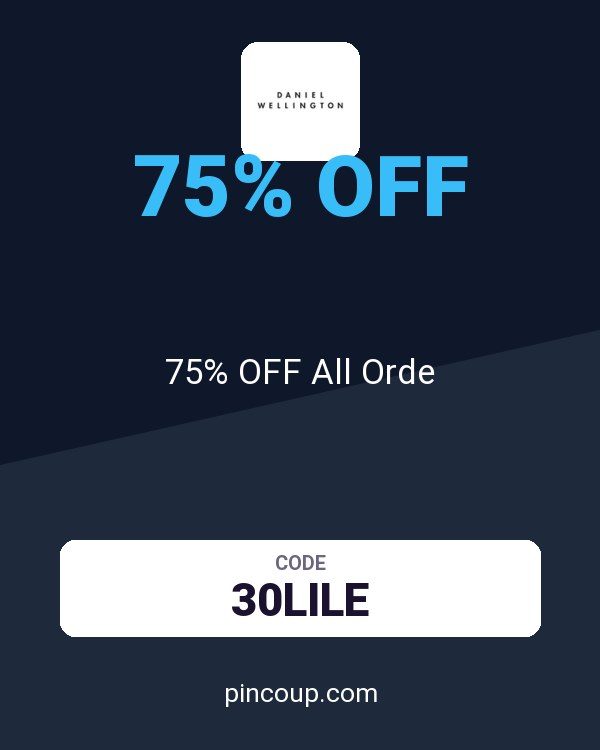 Daniel Wellington coupon: 75% OFF All Orde