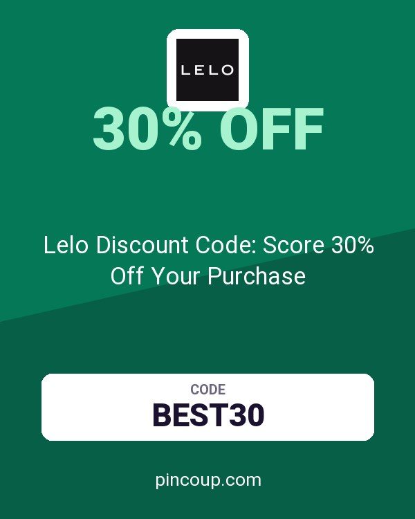 Lelo Discount Code: Score 30% Off Your Purchase