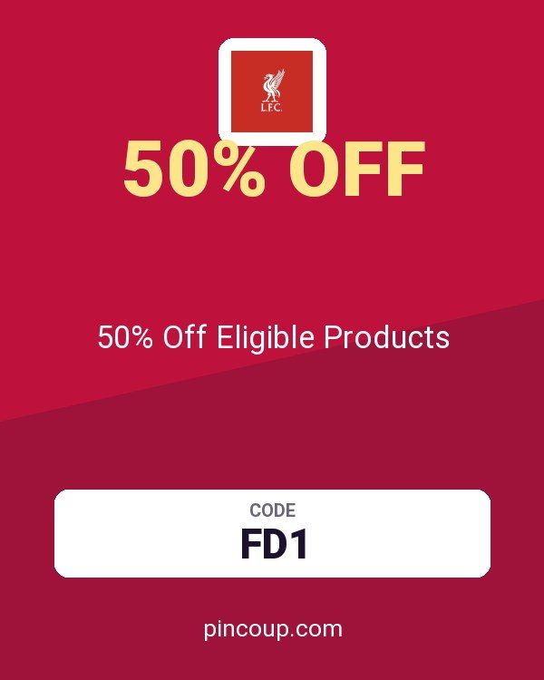Liverpool FC coupon: 50% Off Eligible Products