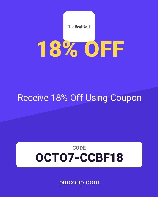 The RealReal: Receive 18% Off Using Coupon