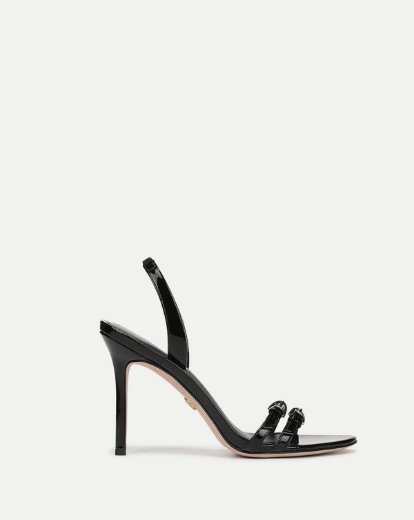 Veronica Beard Austin Belted Sandal Black