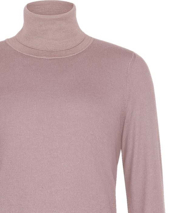 Falconeri Ultrafine Cashmere Turtleneck Woman Dusty Rose Tc Size L