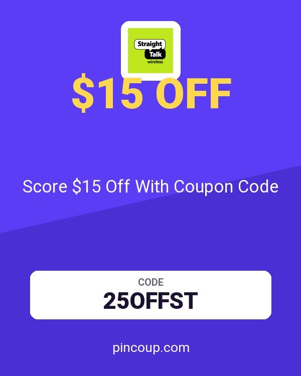 Straight Talk: Score $15 Off With Coupon Code