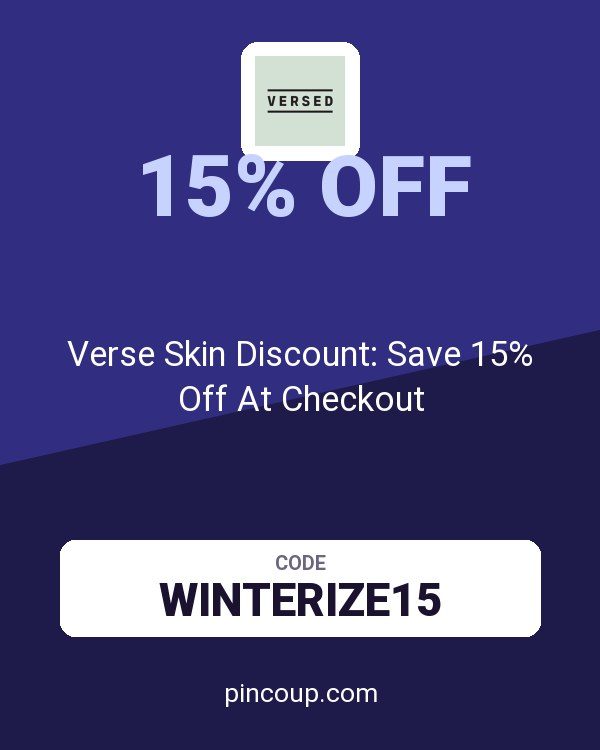 VersedSkin.com coupon: Verse Skin Discount: Save 15% Off At Checkout