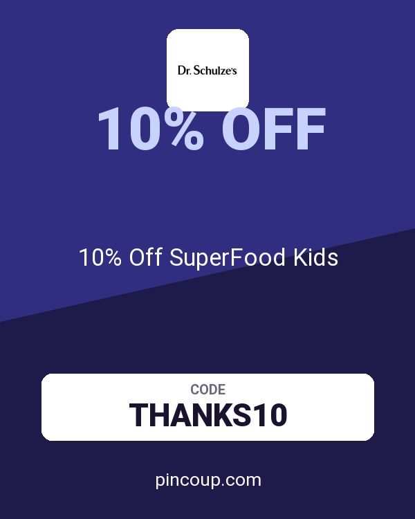 Dr. Schulze's coupon: 10% Off SuperFood Kids