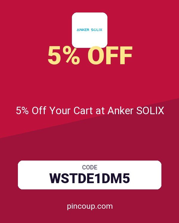 5% Off Your Cart at Anker SOLIX