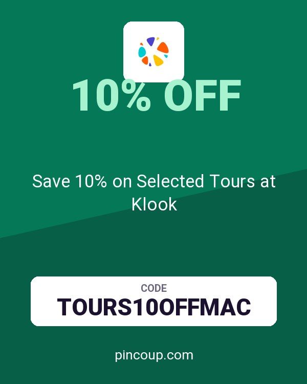 Save 10% on Selected Tours at Klook