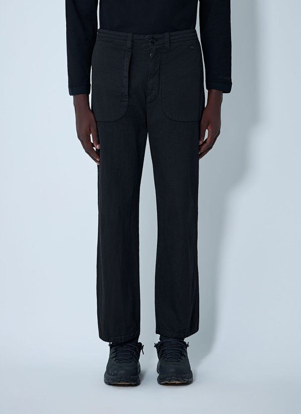 Massimo Osti Studio Gabardine Pants - Man Pants Black M at LN-CC