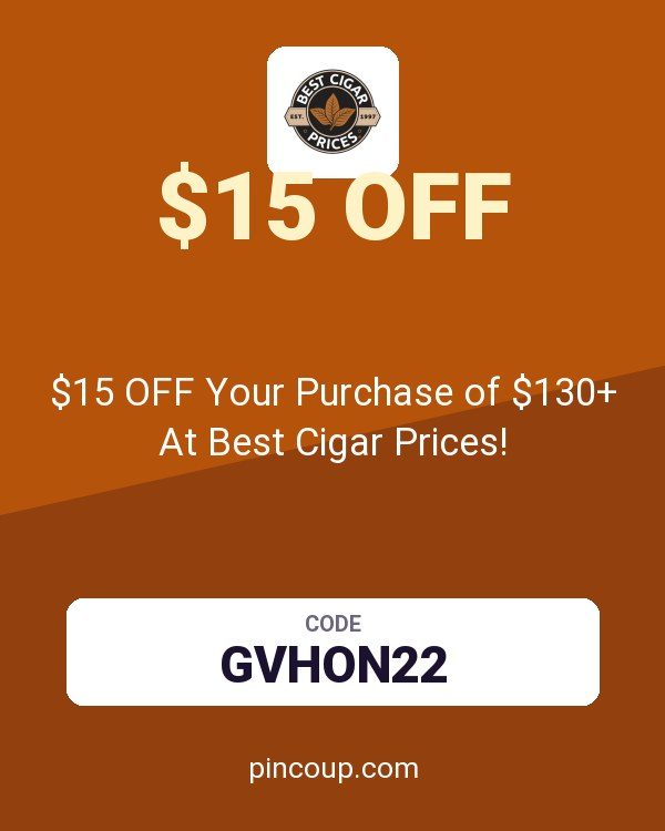 $15 OFF Your Purchase of $130+ At Best Cigar Prices!