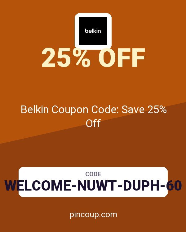 Belkin AU: Belkin Coupon Code: Save 25% Off
