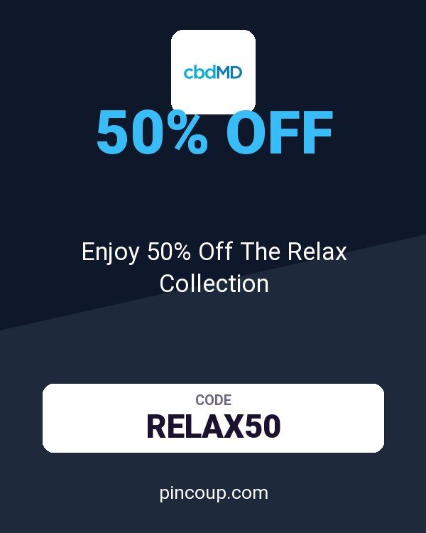 cbdMD coupon: Enjoy 50% Off The Relax Collection