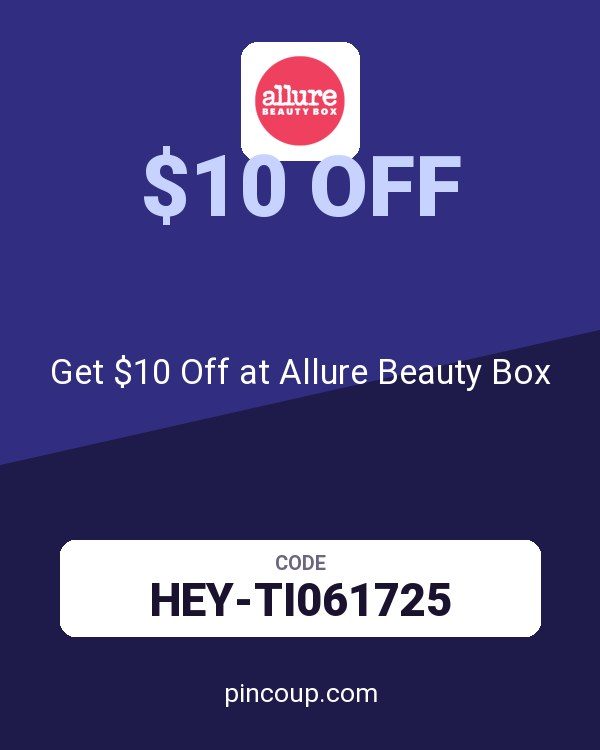 Get $10 Off at Allure Beauty Box