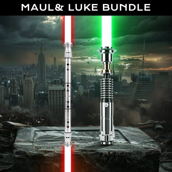 LIGHTSABER® Ultimate Force Bundle: Maul Double-Bladed Saber & Luke Replica at lightsaber.com