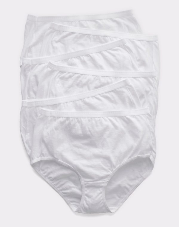Hanes Ultimate Women's Breathable Brief Underwear, 6-Pack White/White/White/White/White/White 6 at Hanes.com