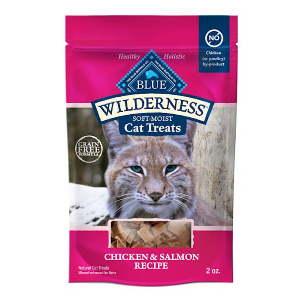 Blue Buffalo Wilderness Grain Free Soft-Moist Chicken & Salmon Cat Treats, 2 oz at PETCO Animal Supplies