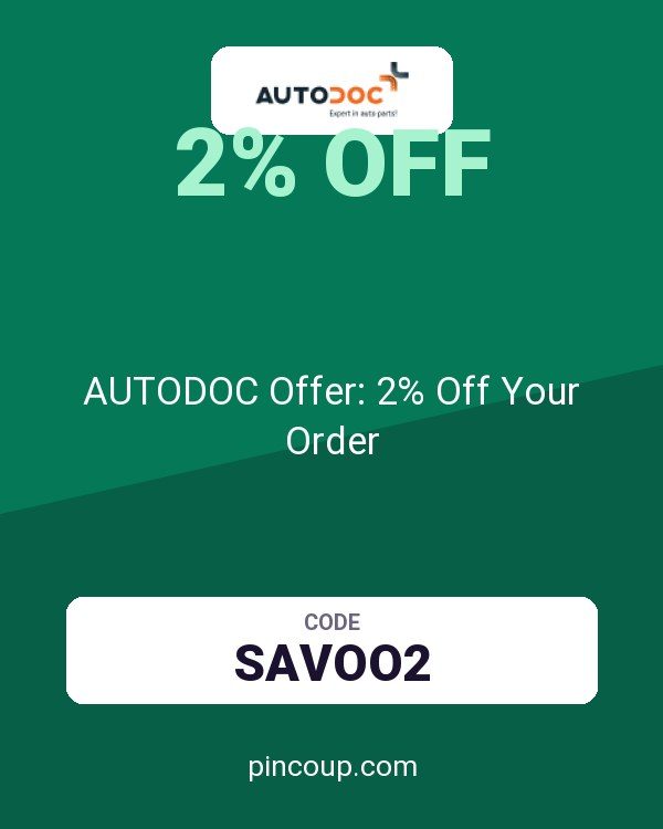 AUTODOC Offer: 2% Off Your Order