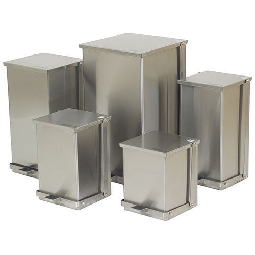 Detecto Step-On Stainless Steel Waste Receptacle - 100 quart at MFI Medical