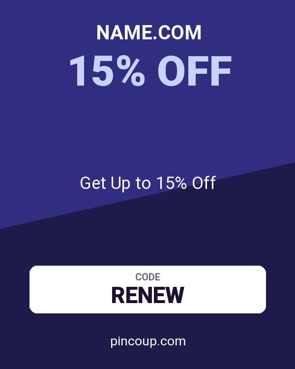 Name.com coupon: Get Up to 15% Off