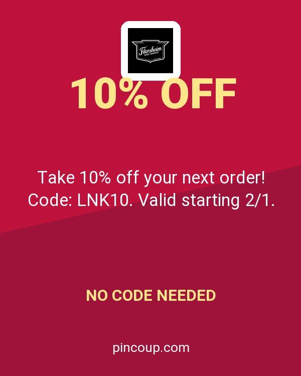 Florsheim coupon: Take 10% off your next order! Code: LNK10. Valid starting 2/1.