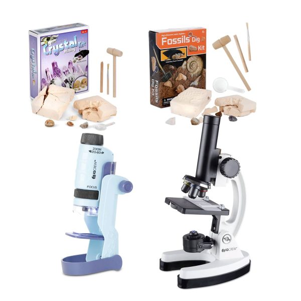 Holiday Special STEM Science Explorer Bundle for Kids - Microscope Lab & Hands-On Experiment Kits at AmScope