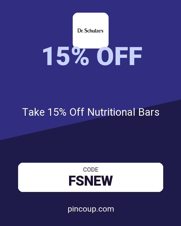 Dr. Schulze's coupon: Take 15% Off Nutritional Bars