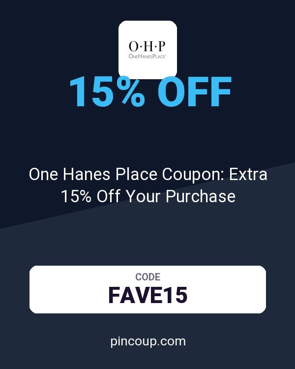 OneHanesPlace.com: One Hanes Place Coupon: Extra 15% Off Your Purchase