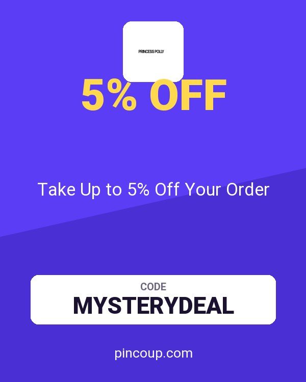 Princess Polly coupon: Take Up to 5% Off Your Order