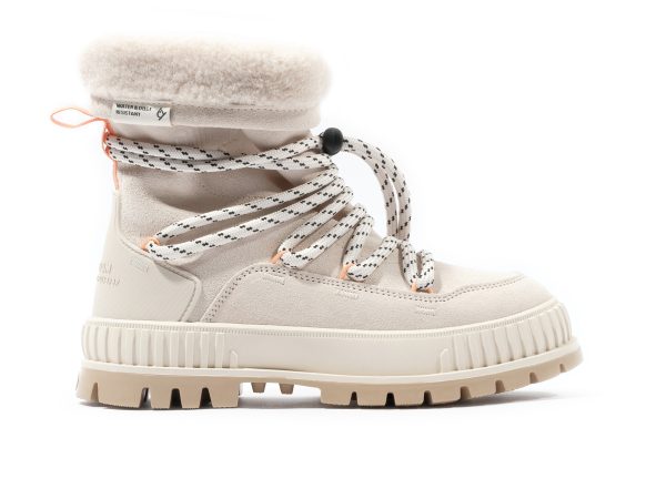 Palladiumboots Womens Pallashock Hiver Almond Milk High Top Boot
