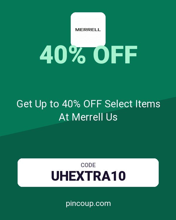 Get Up to 40% OFF Select Items At Merrell Us