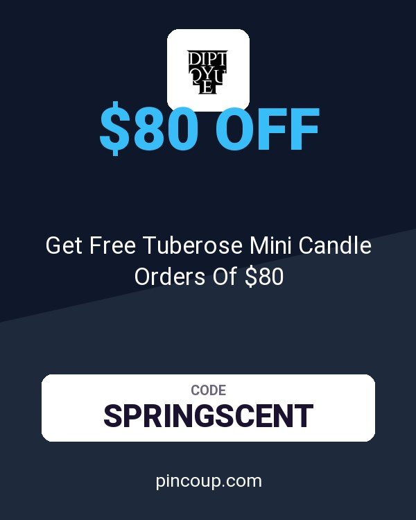 Diptyque coupon: Get Free Tuberose Mini Candle Orders Of $80